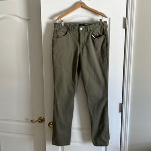 Olive Gap slim khaki pants (34 X 34)